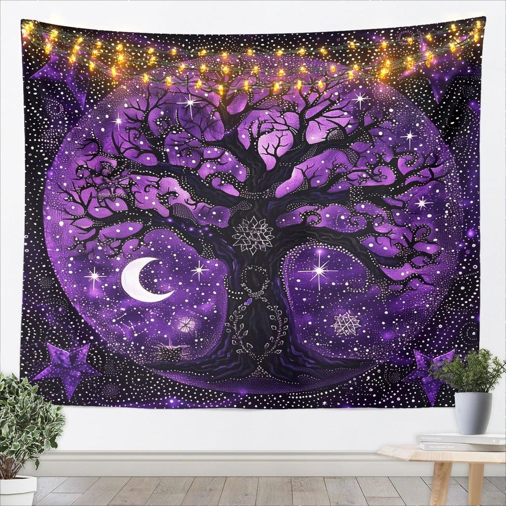 Chinese Dragon Kids Tapestry,Sakura Flowers Waterfall Natural Wall Tapestries,Girls Boys Room Decor,Cherry Blossom Lake Romantic