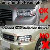 Anti-Yellowing Headlight Cover for Subaru Forester SG Facelift 2006-2008 Transparent PC Material Headlamp Lens Glass Shell
