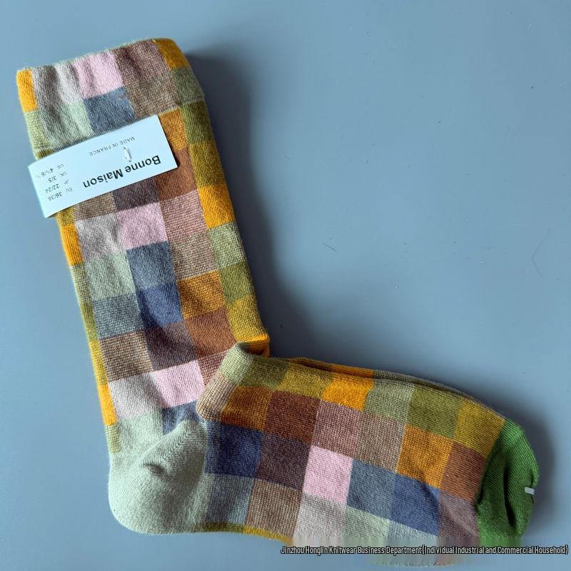 Neue BM Trendige Ölgemälde Serie: Künstlerische bunte Damen-Wadenstrümpfe