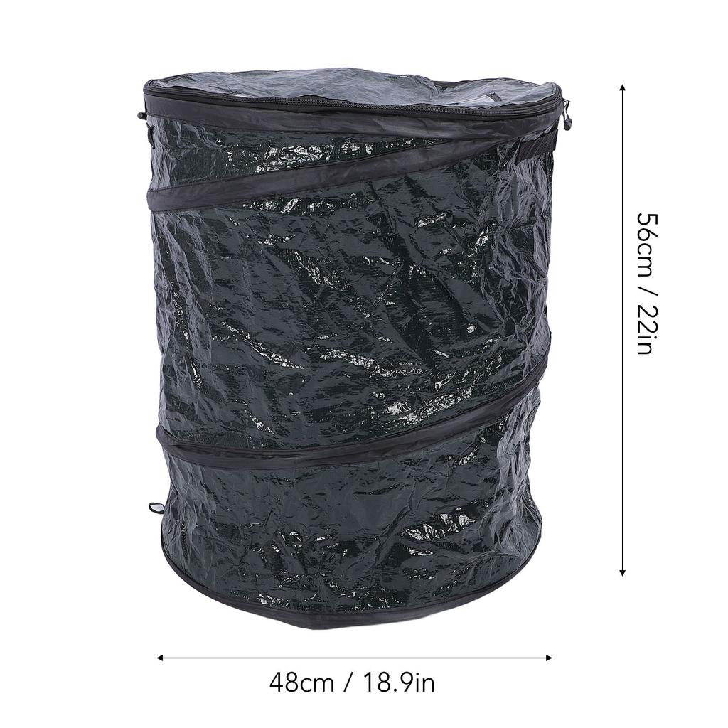 Pop Up Trash Container Portable Space Saving Tear Resistant PE Multipurpose Pop Up Trash Bin for Outdoor Camping