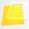 Plus Color Clear Holder A4 Vertical Dark Yellow 100-Pack 89-813 FL-165HO-100P