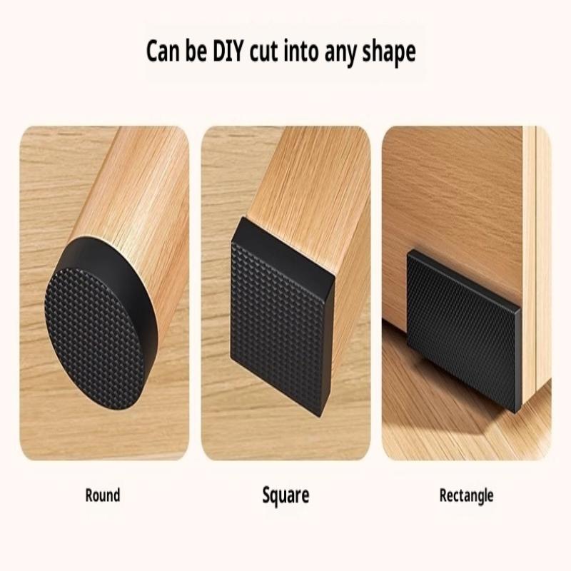 Non Slip Furniture Pads Self Adhesive Rubber Furniture Leg Protectors Heavy Duty Floor Protectors For Chairs Tables Sofas Floors