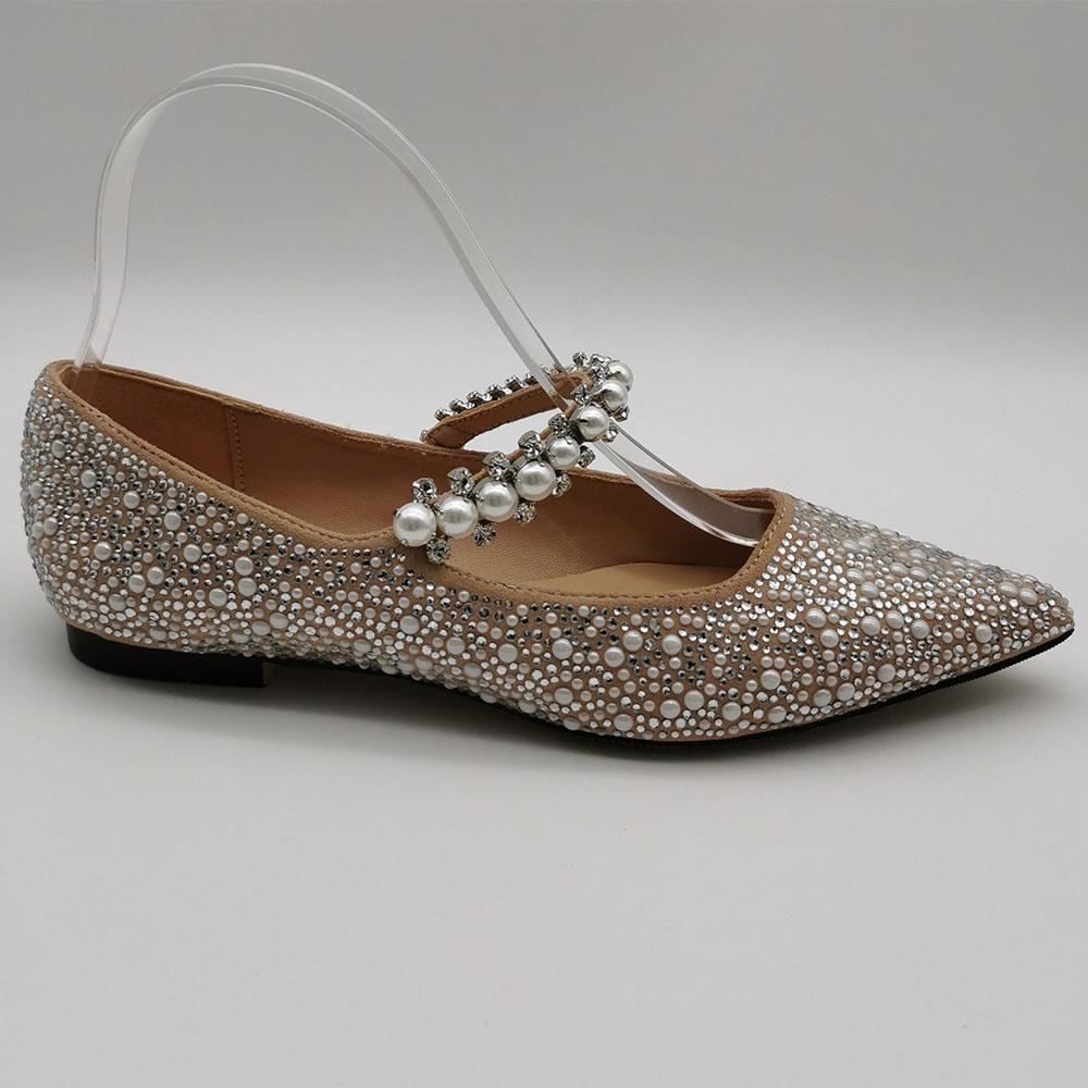 New Stiletto Pointed Toe Wedding Shoes Crystal Sexy Party Shoes Rhinestone Fashion Bridal Shoes Mary Jane Pumps Shoes