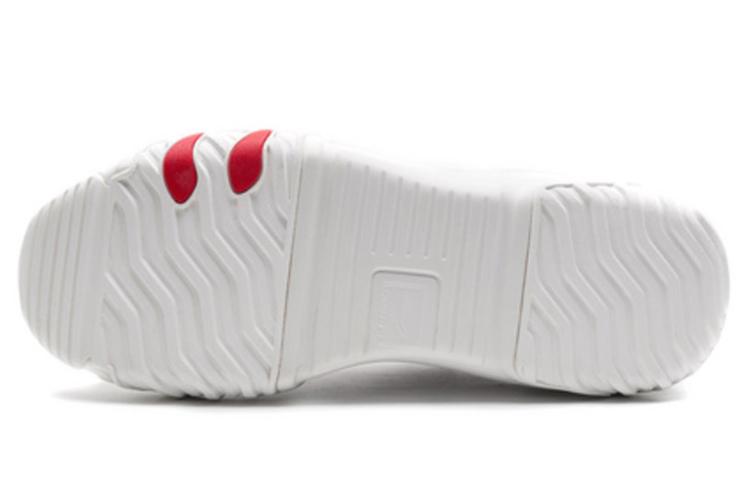 Li Ning Wave Hbrd Cushioning Slip Resistant Abrasion Resistant Low top Casual Shoes Women's Mist White AGCP378-4