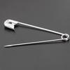 Large Nickel-Plated Safety Pin for Wedding and Evening Dresses, No. 4 Size, Old-Fashioned Brooch for Children