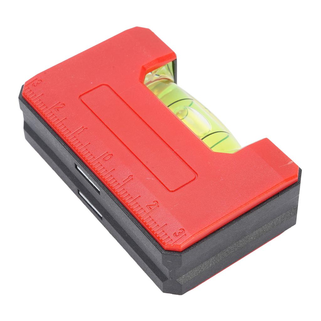 Nivelă magnetică riglă plastic nivelă cu bulă mare instrument de măsură scară 6cm precizie 0,5mm