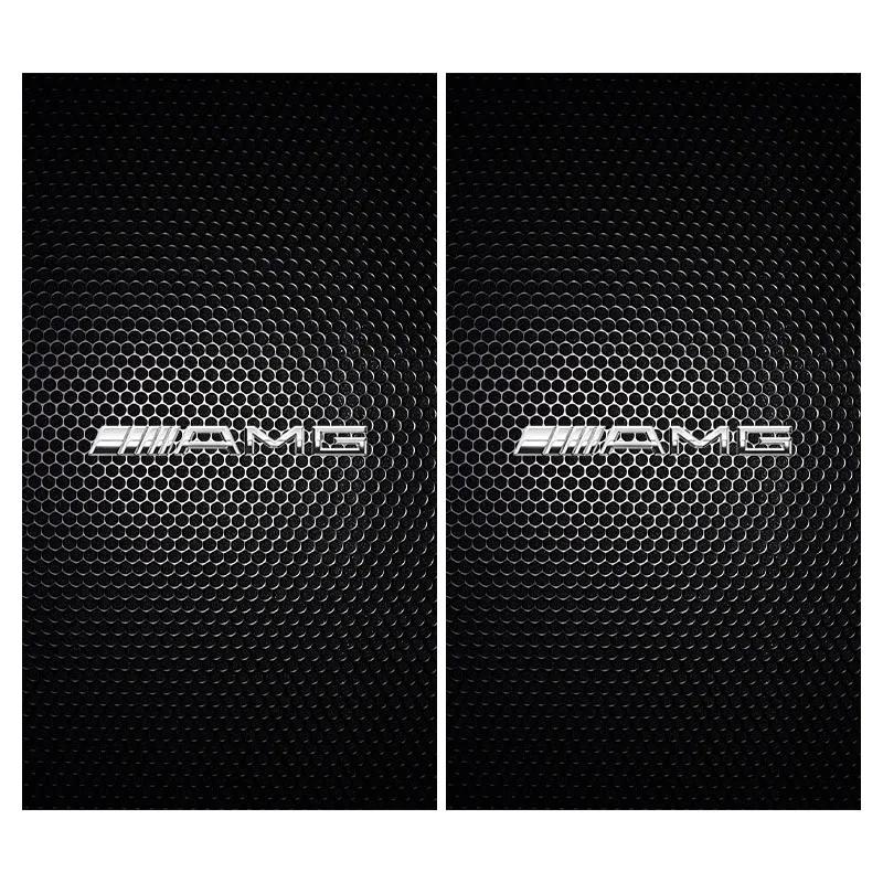 AABIF1 2PCS Car Center Column Stickers B-pillar Decals Accessories Stickers For Mercedes Benz AMG W204 W213 W205 W211 W212 W176