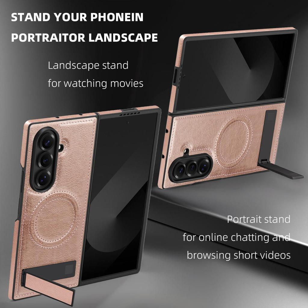 Samsung Z Fold7/Z Fold6 Magnetic Stand Crystal Shield Business Phone Case