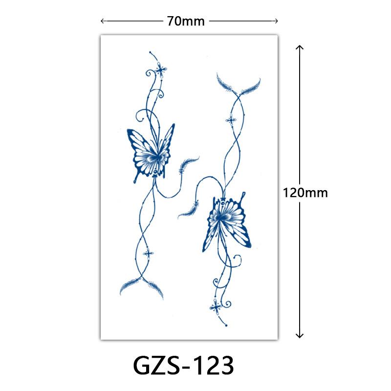 Herbal Juice Tattoo Sticker, Back Of Hand Juice Semi-Permanent Tattoo Sticker, Sweat-Proof Tattoo