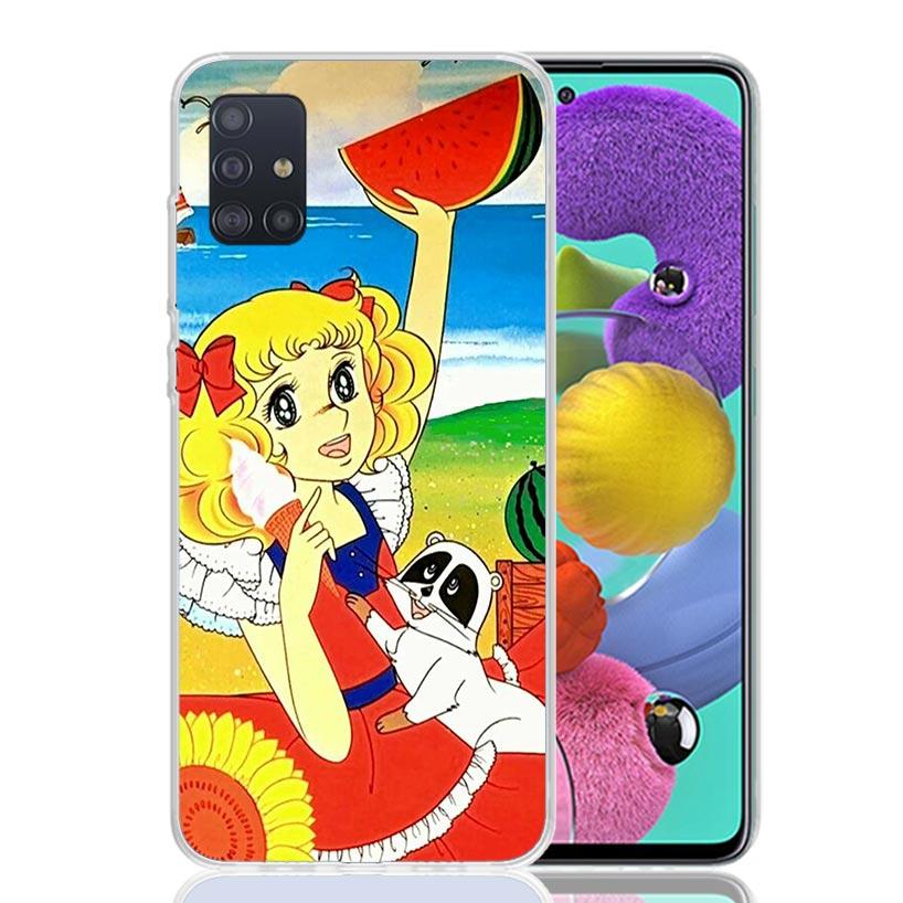 Anime Candy Phone Case For Samsung Galaxy A52 A32 A22 A12 A02S A50S A30S A51 A31 AA71 Note 20 Ultra 10 S10 Plus Galaxy A51 A71 A