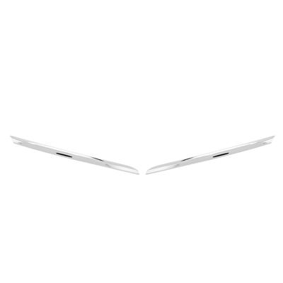 1 Pair Front Bumper Grille Strip Trim 620759133R Chrome Grille Trim Insert for Clio IV Facelift