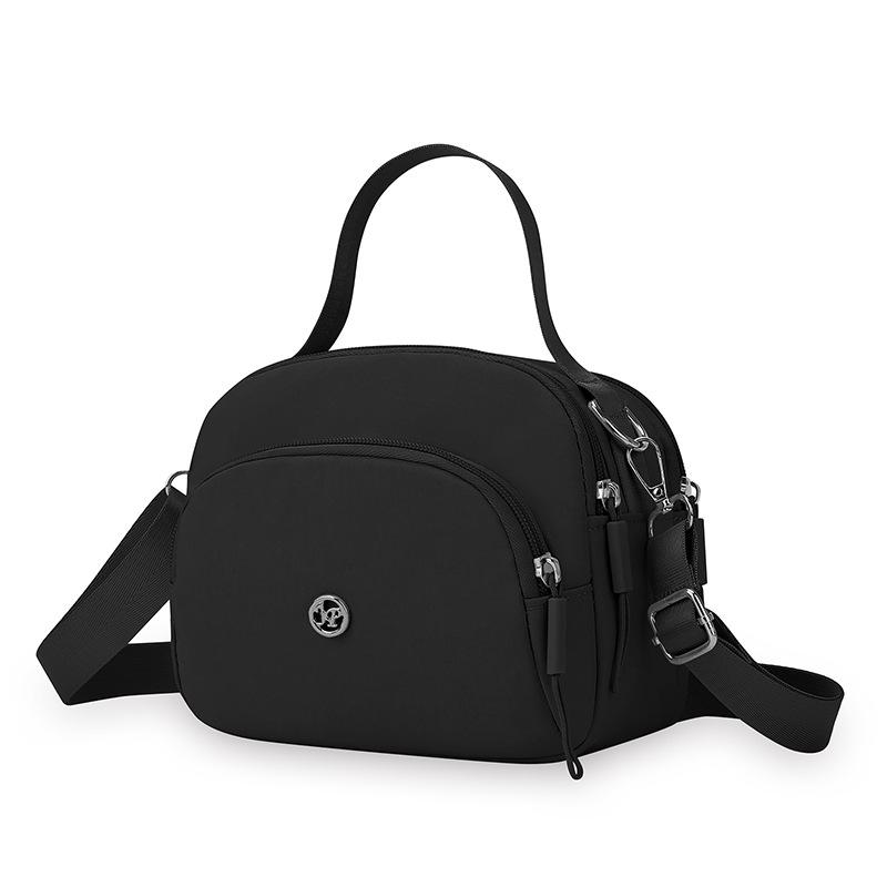 

New Large Capacity Women Crossbody Versatile Style Bag Tote Casual Nyl Shoulder Purse Handbag Lightweight Travel Messenger Bag чёрный