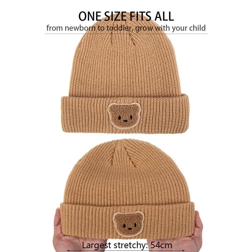 Warm Beanie Cap Cute Cartoon Pullover Cap New Knitted Hat  Winter