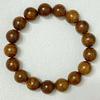 12mm Wooden Beaded Bracelet for Men Handmade Sandalwood Elastic Bangle Natural Wood DIY Beading Charms