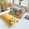 Printed Tiger Head Buckwheat Pillow: Neck Support for Adults & Children