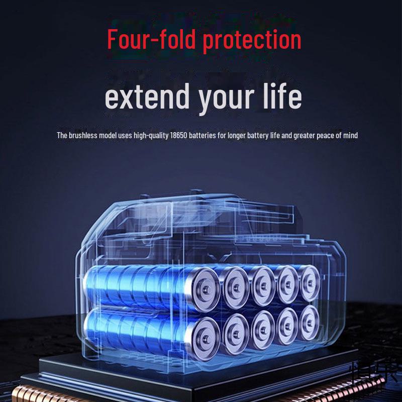 Przenośna bezszczotkowa akumulatorowa piła łańcuchowa - Akumulatorowa piła do przycinania litowo-jonowa do użytku jedną ręką