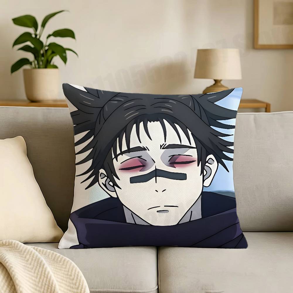 Choso Anime JJujutsu KKaisen Print Throw Pillow Cover Square Cushion Case for Living Room Bedroom Decor