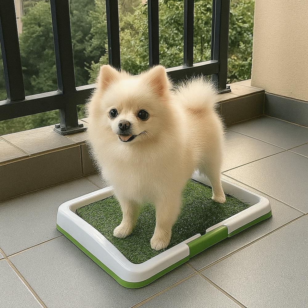 Removable Dog Potty Toilet Anti-Splash Non-slip Urinary Grass Mat Reusable Pads Simulated Lawn Dog Toilet Puppy Training