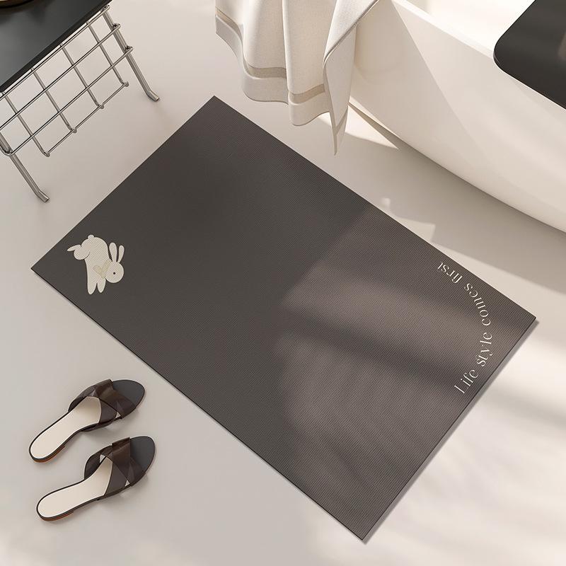 Ins Luft Badezimmertür Wasseraufnahme Rutschfeste Fußpolster Badezimmer Schnelltrocknend Verschleißfeste Fußpolster Unregelmäßige Kieselgur Bodenpolster