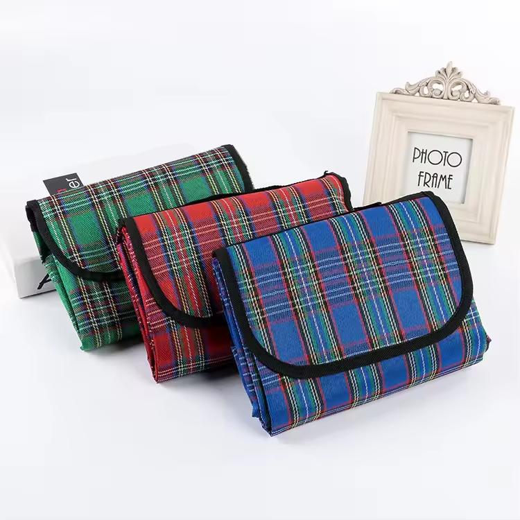 200X150cm 600D Oxford Waterproof Picnic Blanket Tartan Plaid Foldable Outdoor Mat PVC Backing Camping Beach Festival 200x150cm синий