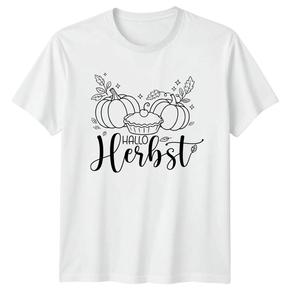Hallo Herbst TShirt Pumpkin Pie Autumn Autumn Gift For Him And Her S