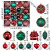 6cm Electroplated Shiny Irregular Christmas Tree Ball Set