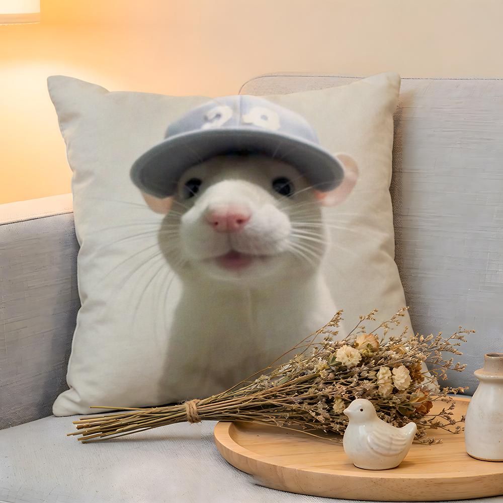 

Cushion Cover Linen SkinFriendly Soft Decorative Case For Sofa Home Decor Kwaii Anime Cute Mouse Pillow cover 30x30cm