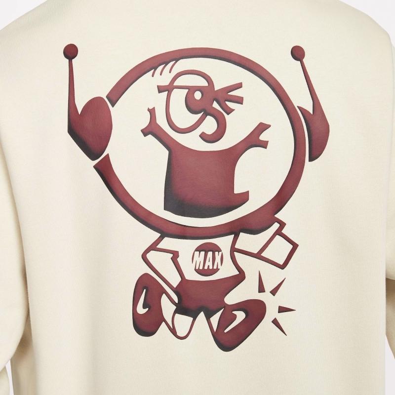 Nike Club Hoodie Pullover Sports Letter Sweatshirt Men hoodies Light-Khaki HQ2970-234