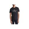 Calvin Klein Letter Print Comfortable Short Sleeve T-Shirt Men Tops Black 81QP894-001