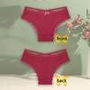 3 pezzi/set slip in cotone da donna mutandine a vita media biancheria intima sexy da donna mutandine con fiocco e spalline intimo comodo da donna