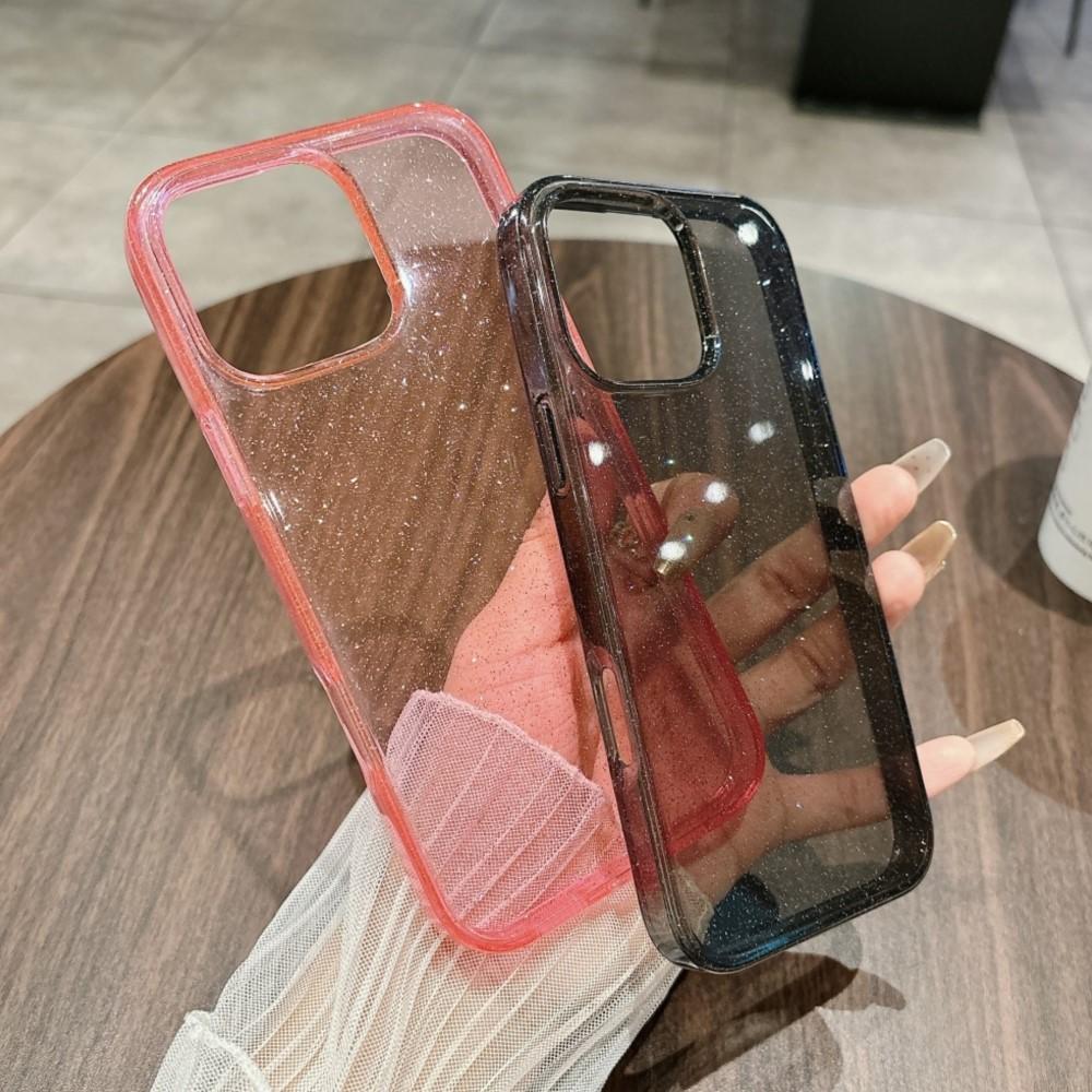 Transparent Glitter Case for iPhone 17 Air 16 15 14 13 12 Pro Max 11 17Pro Luxury Starry Sky Reflective Shiny Bumper Back Cover