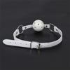 45mm White PU Leather Breathable Ball Gag Mouth Restraint BDSM Erotic Sexy Cosplay Flirting Sex Toys For Couples Adult