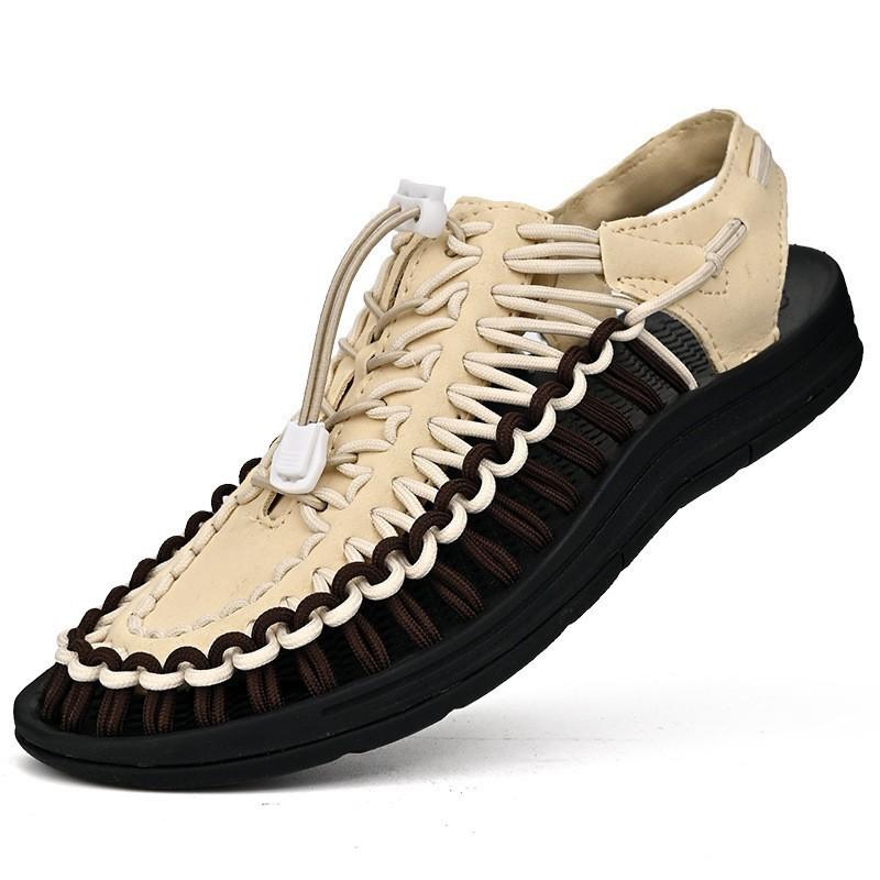 Summer Sandals Thai Woven Sandals Men's Sandals Casual Sandals Beach Shoes Thailand Vietnam Roman Sandals Women