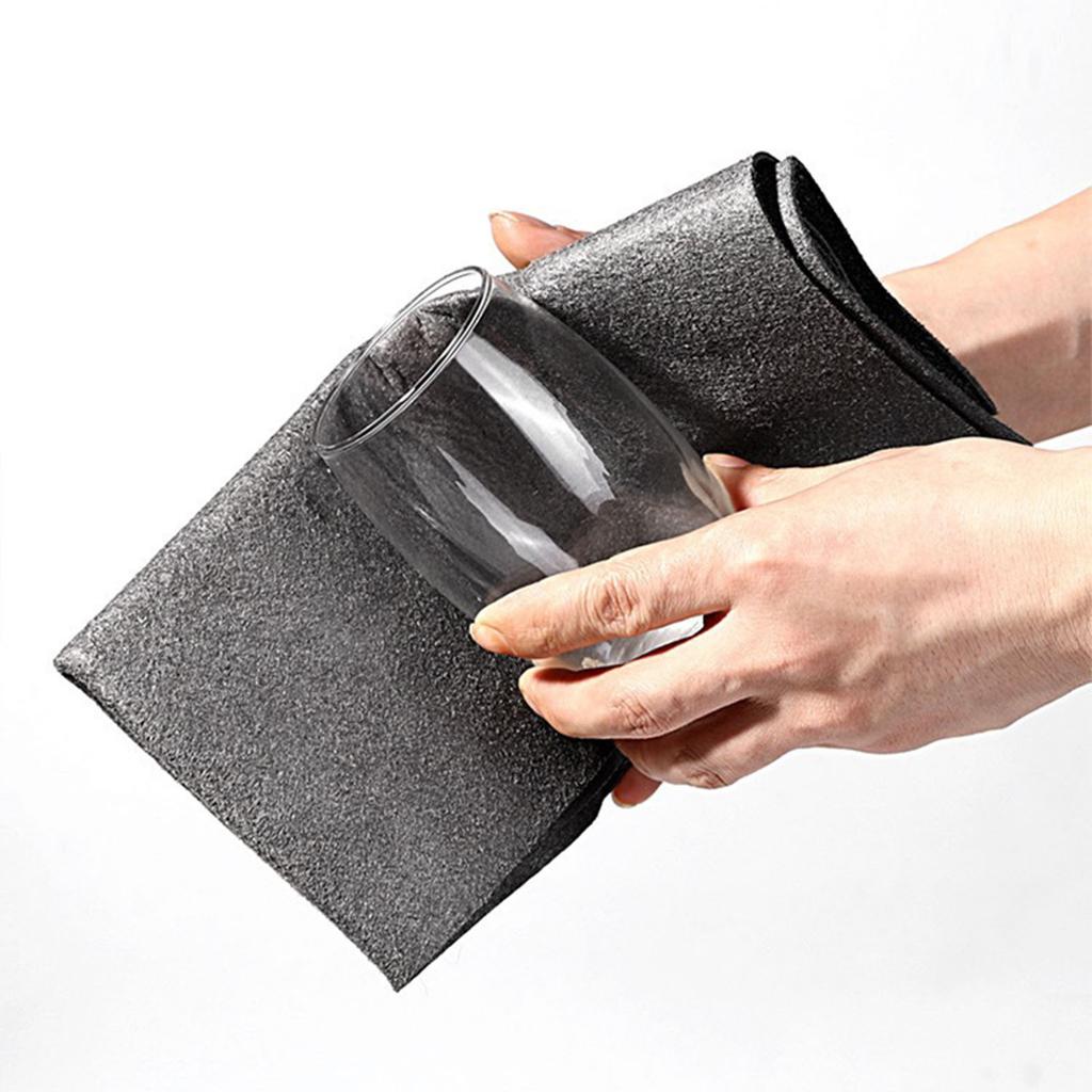 Glass Cleaning Cloth Strong Stain Removal Multifunction Microfiber Mirror Wipe Rag for Window Car