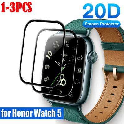 1-3PCS 20D Screen Protector for Honor Watch 5 Anti-scratch Film Full Coverage Ultra-HD Protective Film Huawei Honor Watch 5 (Not Glass)
