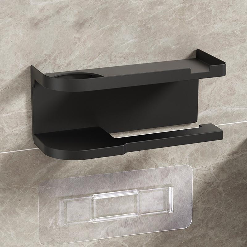 New 1pc Toilet Paper Holder, Plastic Storage Rack, Kitchen Towel Holder, Seasoning Bottle, Bathroom Wall Roll Paper