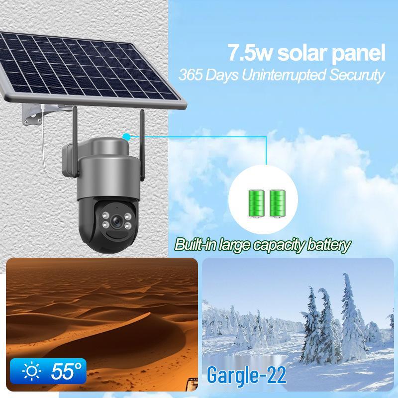 Solar-Powered Wireless HD Outdoor Camera with Night Vision & WiFi/4G