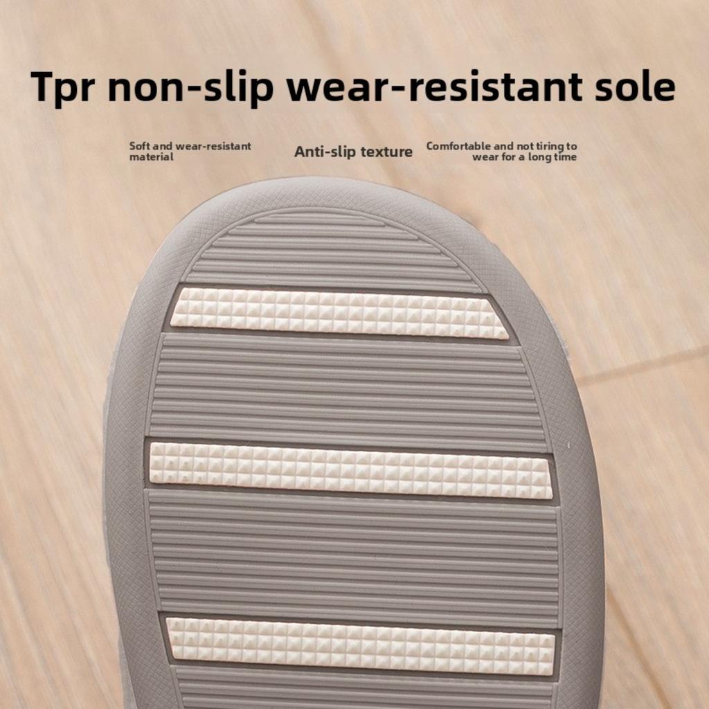 Men's Cotton Slippers for Winter Living Indoors, Anti Slip and Warm Woolen Cotton Shoes for Women In Winter