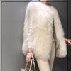 Fur Coat Women Imitation Wool Vest Mid Length  Faux Fur Fashion Solid Colors Elegant Temperament Winter Coat Women