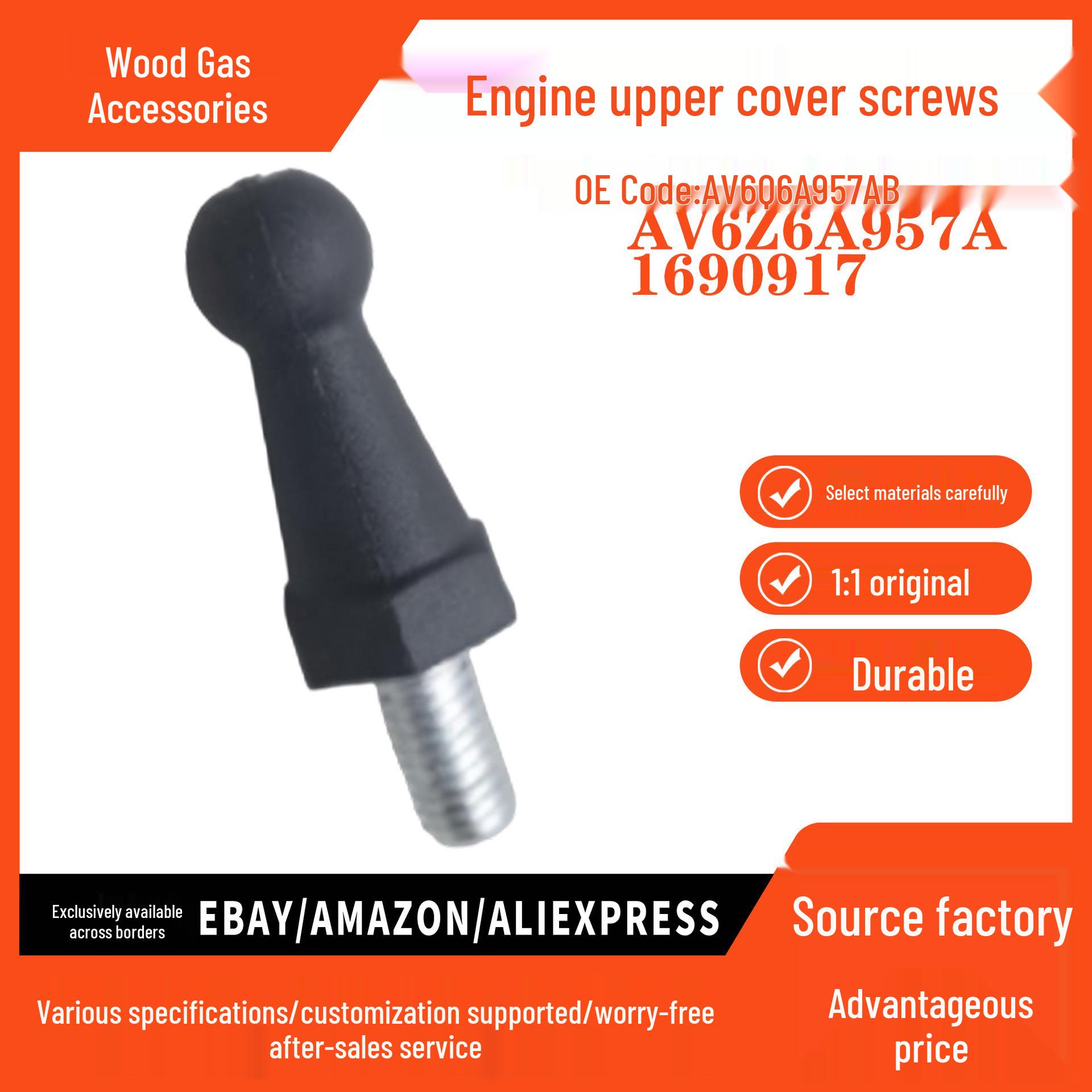 

AV6Q-6A957-AB Engine Under Shield Screw for Ford Kuga 13 & New Mondeo - Short Automotive Part pokess