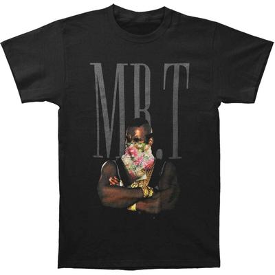 Mr. T Flower T Black Unisex T-shirt