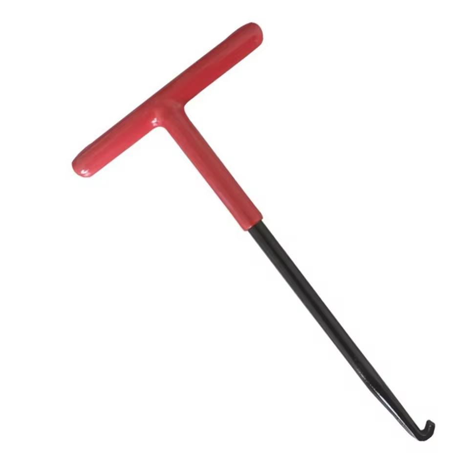 Exhaust Spring Puller Motorcycle Handle  T Shaped  Exhaust Pipe Spring Wrench Puller Installer Hook Tool With Rubber Coating