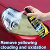 All in One Car Headlight Polishing Kit Scratch Repair Liquid Restores Shine Reduces Glare Perfect for Night Road Trips