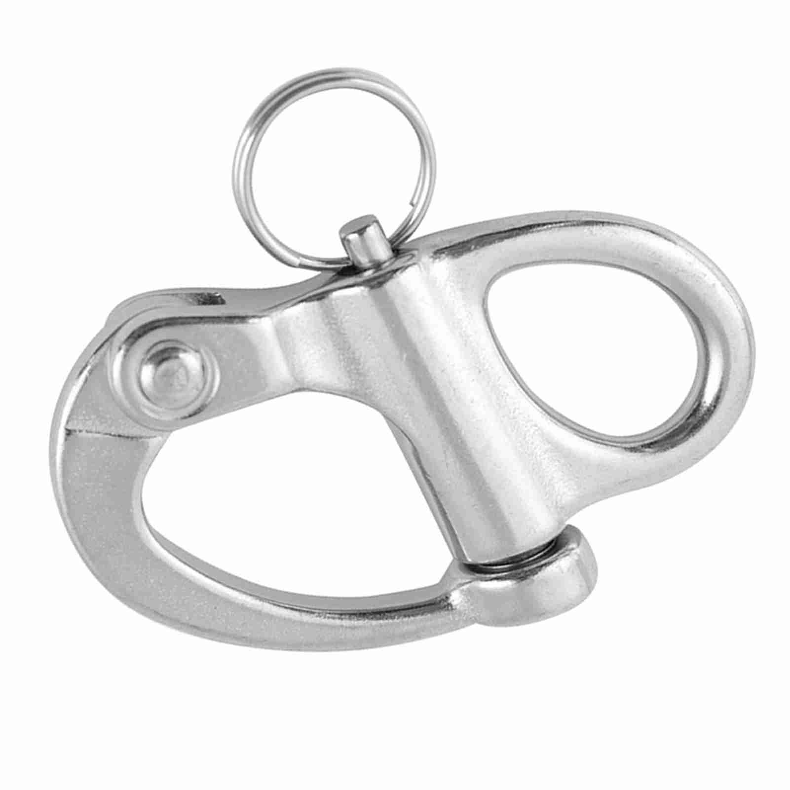 

Marine Boat Rigging Stainless Steel Fixed Snap Shackle Quick Release with Round Ring 12*52mm
