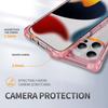Clear Frosted Corners Armor Phone Case For iPhone 16 15 14 Plus 13 12 11 Pro Max X R XS 7 8 SE Solid Color Frame Protector Cover