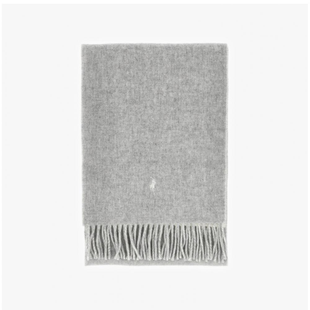 Polo Ralph Lauren Wc0601 107 Pony Dwustronny Szalik z Frędzlami