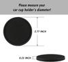 Car Cup Coasters, 4 Universal Non-Slip Cup Holders Embedded In Ornament Coasters, Car Interior Accessories (Black)