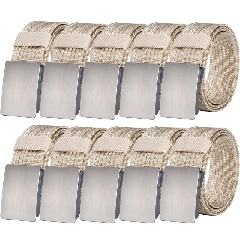 

NASEBEMU Прочный нейлон с металлом Один размер подходит большинству Подходит для больших размеров Идеально для улицы, повседневной носки, подарок мужского ремня, пряжка, регулируемый, без отверстий