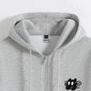 Baleno Unisex Loose Fit Hooded Cardigan with Cute Pet Print