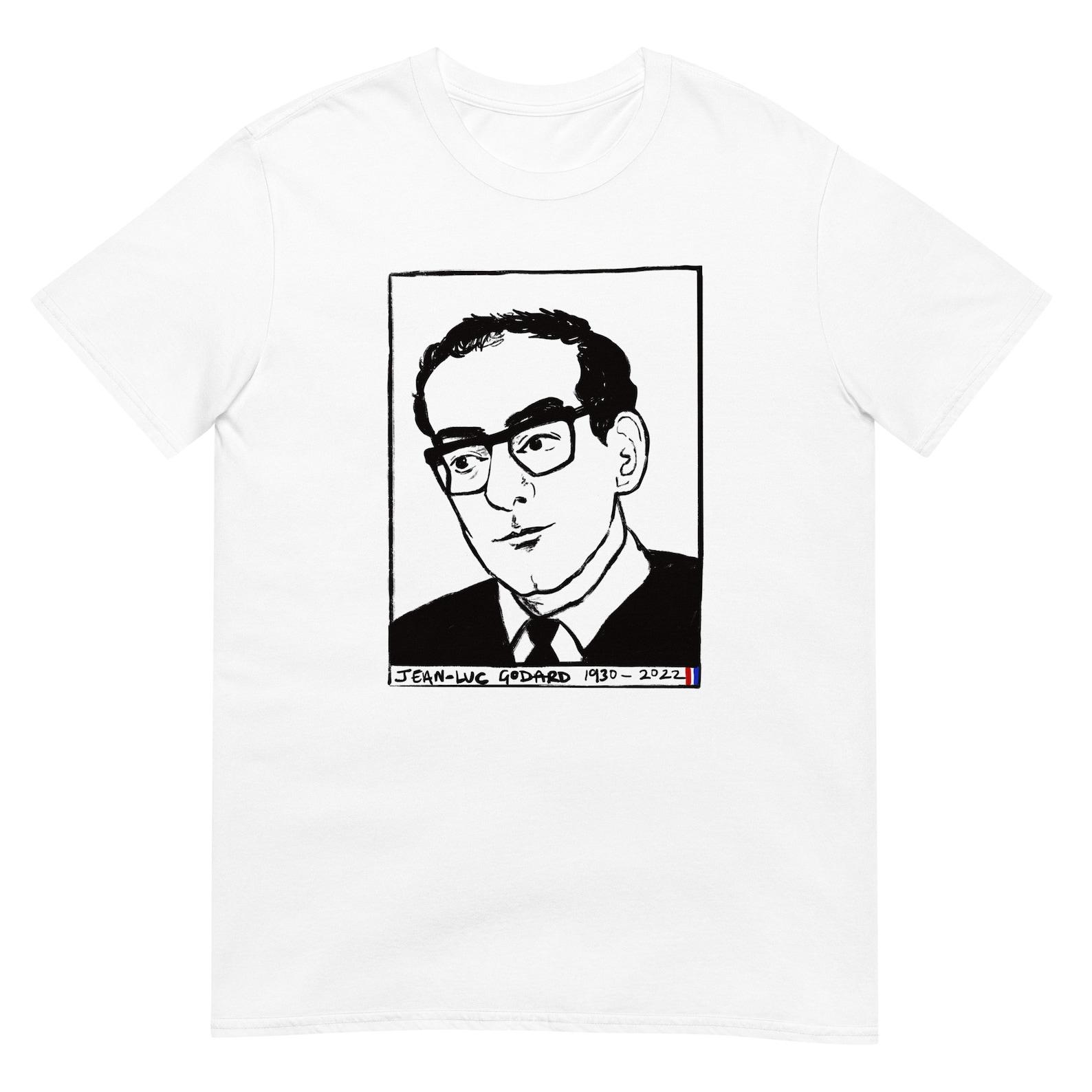 Jean Luc Godard Unisex T-Shirt White Grey M